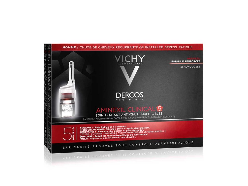 Vichy Dercos Clinical 5 Men - 21 Monodoses 21x6ml