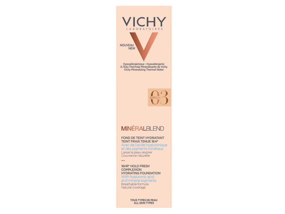 Vichy Mineralblend Hydrating Fluid Foundation (03-Gypsum) 30ml