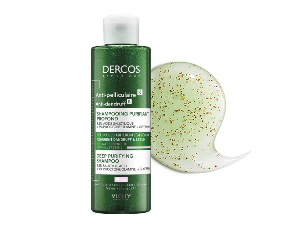 Vichy Dercos Anti Dandruff K Σαμπουάν κατά της επίμονης Πιτυρίδας & της Λιπαρότητας 250ml