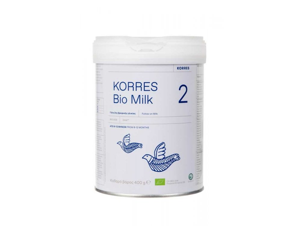 KORRES BIO MILK Βιολογικό Αγελαδινό Γάλα για Βρέφη 2 (6-12 μηνών)