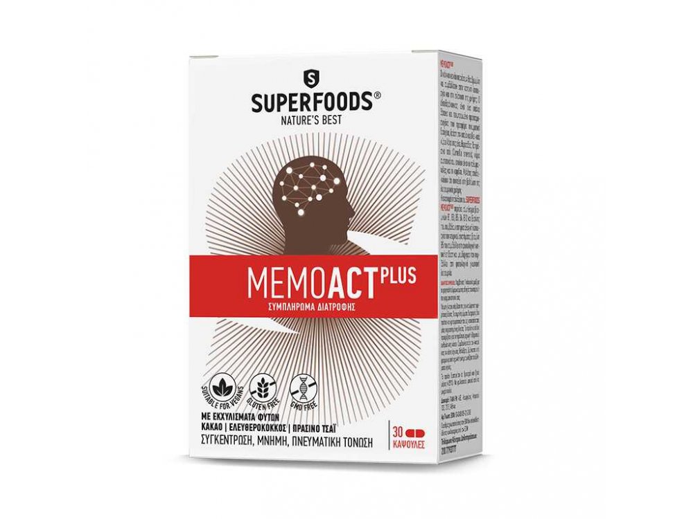 Superfoods Memoact Plus 30caps 