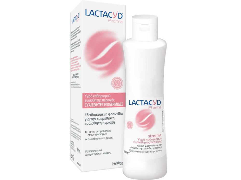 Lactacyd καθαριστικό ευαίσθητης περιοχής για ευαίσθητες επιδερμίδες 250ml