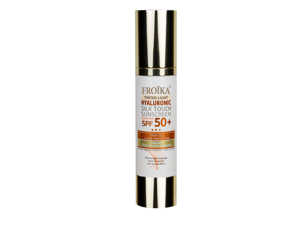 HYALURONIC SILK TOUCH SUNSCREEN TINTED LIGHT SPF50+