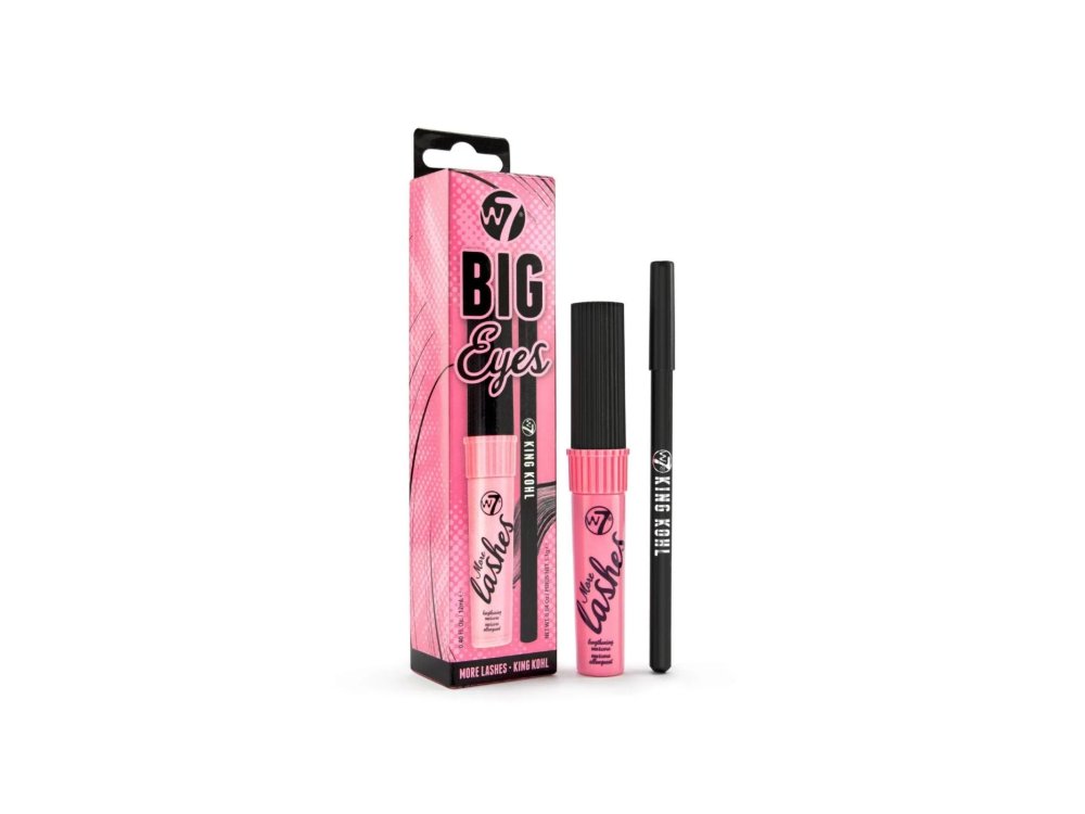 w7 gift set big eyes 2pc set - more lashes