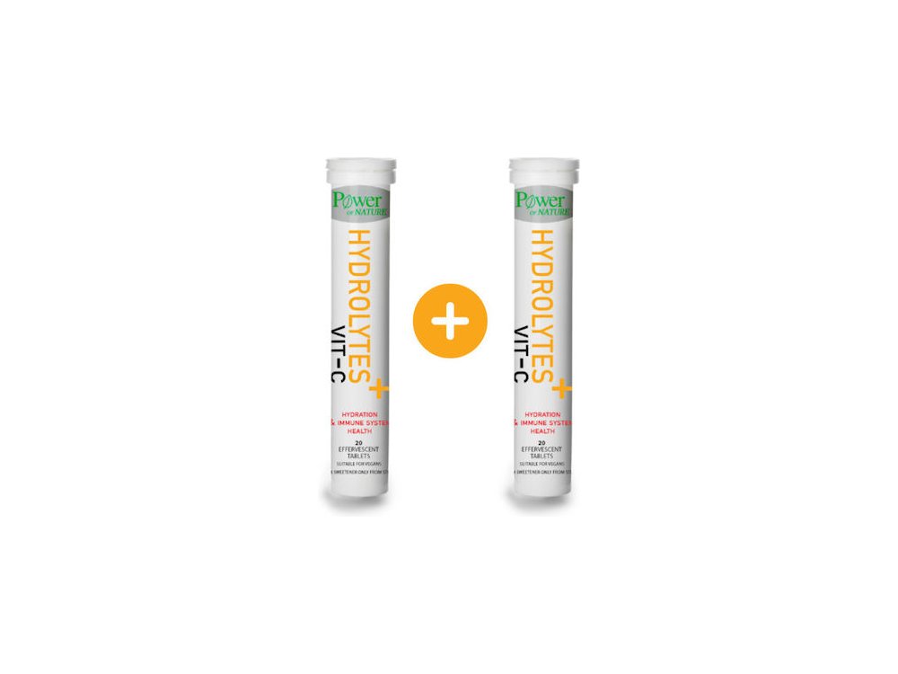 PPOWER HEALTH HYDROLYTES PLUS VIT-C STEVIA 20S 1+1 ΔΩΡΟ