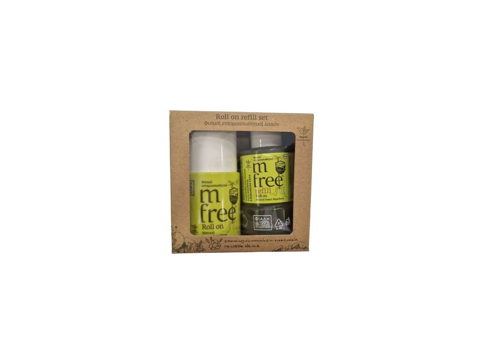 MFREE ΕΝΤΟΜΟΑΠΩΘΗΤΙΚΟ ROLL ON REFILL SET, 75ML
