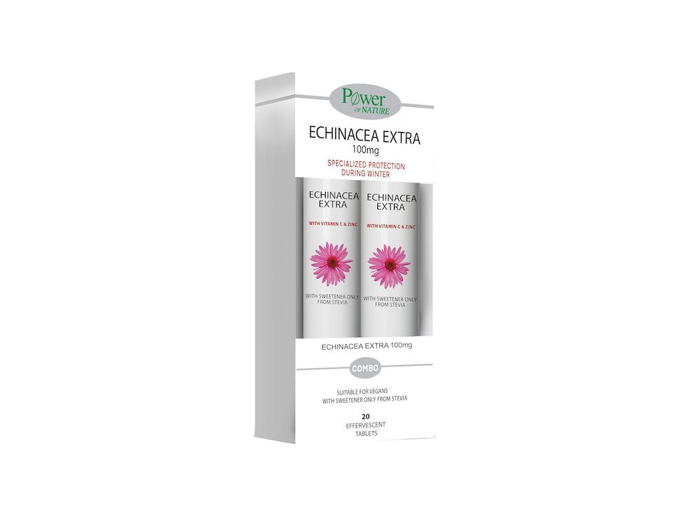 PPOWER HEALTH ECHINACEA EXTRA STEVIA 20s 1+1 ΔΩΡΟ