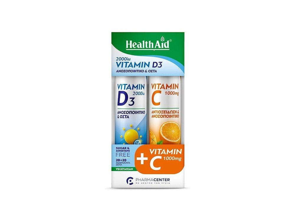 PHEALTH AID EFF.VIT. D3 2000IU 20TABS CMB PC VIT.C1000MG OR