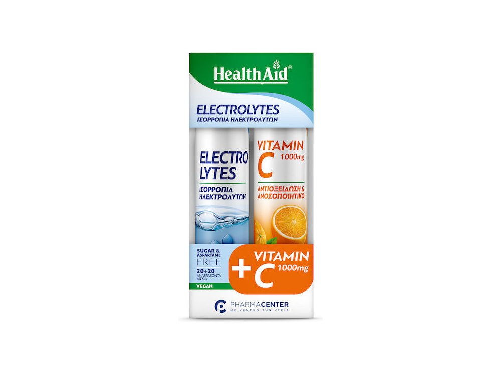 PHEALTH AID EFF ELCTRLTS 20TABS CBPC VIT C1000MG ORNG 20TABS