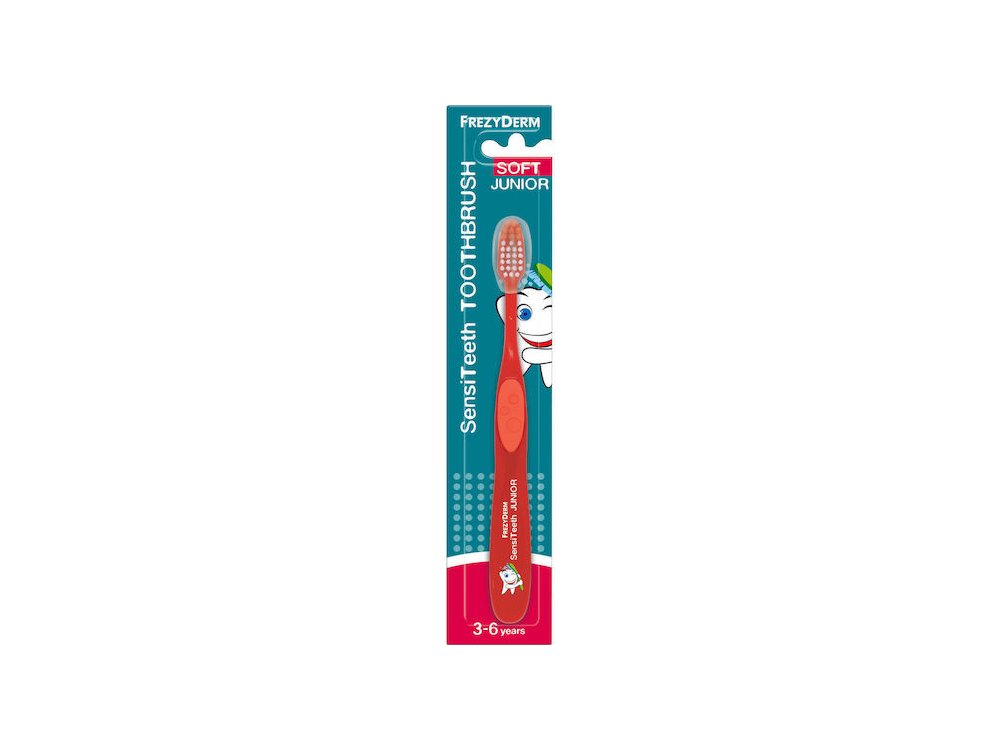 FREZYDERM SENSITEETH JUNIOR TOOTHBRUSH RED