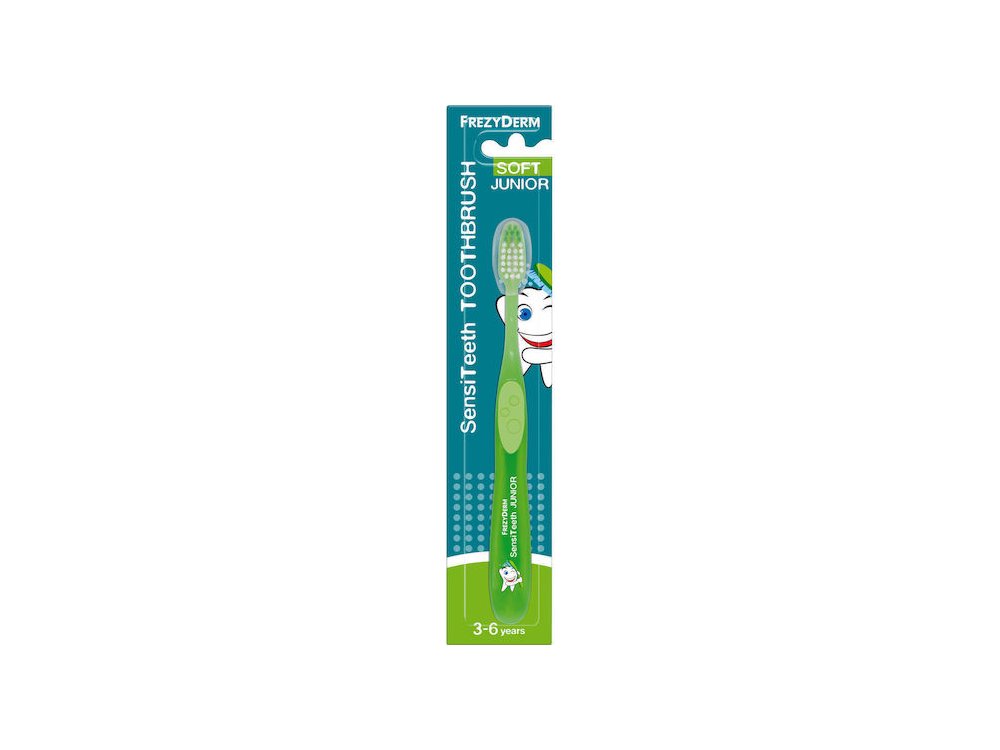 FREZYDERM SENSITEETH JUNIOR TOOTHBRUSH GREEN