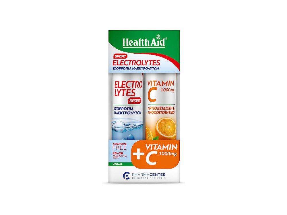 HEALTH AID EFF. ELECTROLYTES SPORT 20TABS COMBO PACK VIT. C1