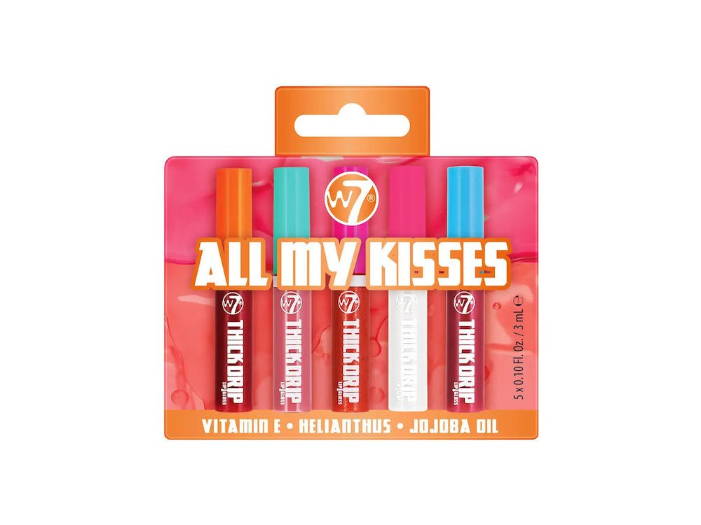 w7 gift set all my kisses