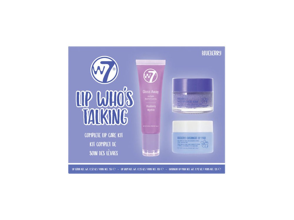 W7 Gift Set - Lip Who's Talking Blueberry Edt