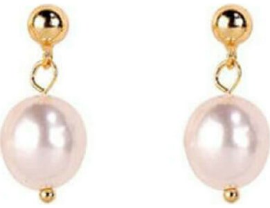 DALEE EARINGS-TEARDROP PEARL_YELLOW GOLD PLATED