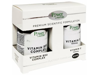 PPOWER HEALTH PLATINUM VITAMIN B50-COMPLEX 30s + VitC 1000MG