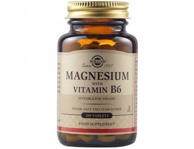 Solgar Magnesium + B6 100 tabs