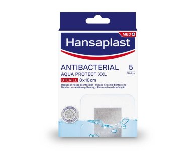 Hansaplast Aqua Xxl Antibacterial 7 X 6cm 5 επιθέματα 5pcs