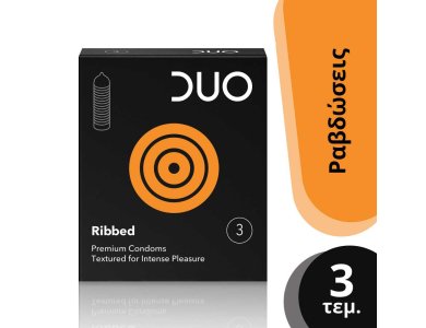 Duo Ribbed συσκευασία 3 τεμάχια 3pcs