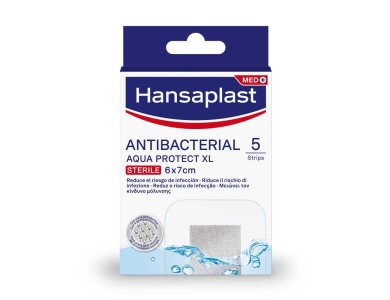 Hansaplast Aqua Xl Antibacterial 7 X 6cm 5 επιθέματα 5pcs
