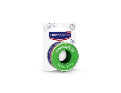 Hansaplast Αυτοκόλλητη Επιδεσμική ταινία Sensitive, υποαλλεργική, 2,50 Cm X 5 M 1pc