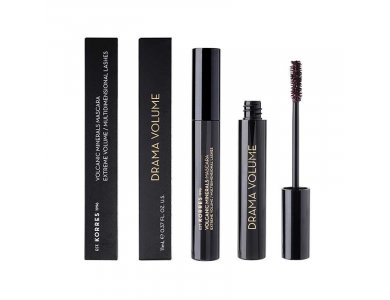 KORRES BLACK VOLCANIC MINERALS Drama Volume Mascara 02 Plum Brown