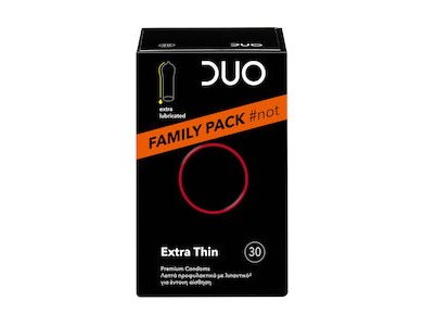 DUO EXTRA THIN ΣΥΣΚΕΥΑΣΙΑ 30 ΤΕΜΑΧΙΩΝ