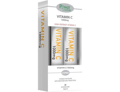 PPOWER HEALTH VITAMIN C 1000MG STEVIA 20s 1+1 ΔΩΡΟ