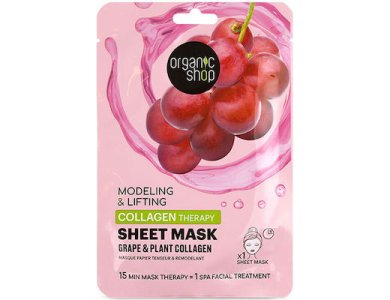 NS ORG SHOP MODEL&LIFTING CLGN THERAPY SHEET MASK GR&PL CLGN