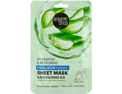 NS ORG SHOP HYALURON THERAP SHEET MASK ALOE& HYAL ACID 1 PC