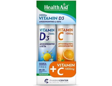 PHEALTH AID EFF.VIT. D3 2000IU 20TABS CMB PC VIT.C1000MG OR