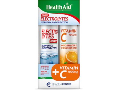 HEALTH AID EFF. ELECTROLYTES SPORT 20TABS COMBO PACK VIT. C1