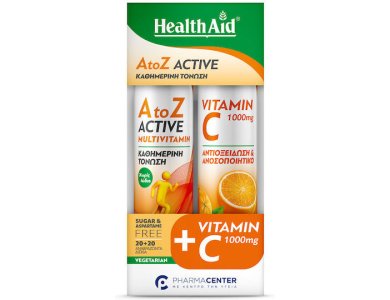 PHEALTH AID EFF. A TO Z ACTIVE 20TABS CP VIT. C1000MG ORANGE