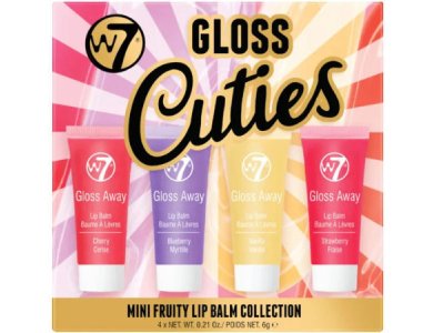 W7 Gloss Cuties Mini Fruity  Lipbalm Collection