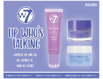 W7 Gift Set - Lip Who's Talking Blueberry Edt