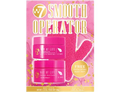 w7 gift set smooth operator (pink)